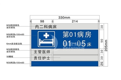 完整的醫院標識導視系統要素之二